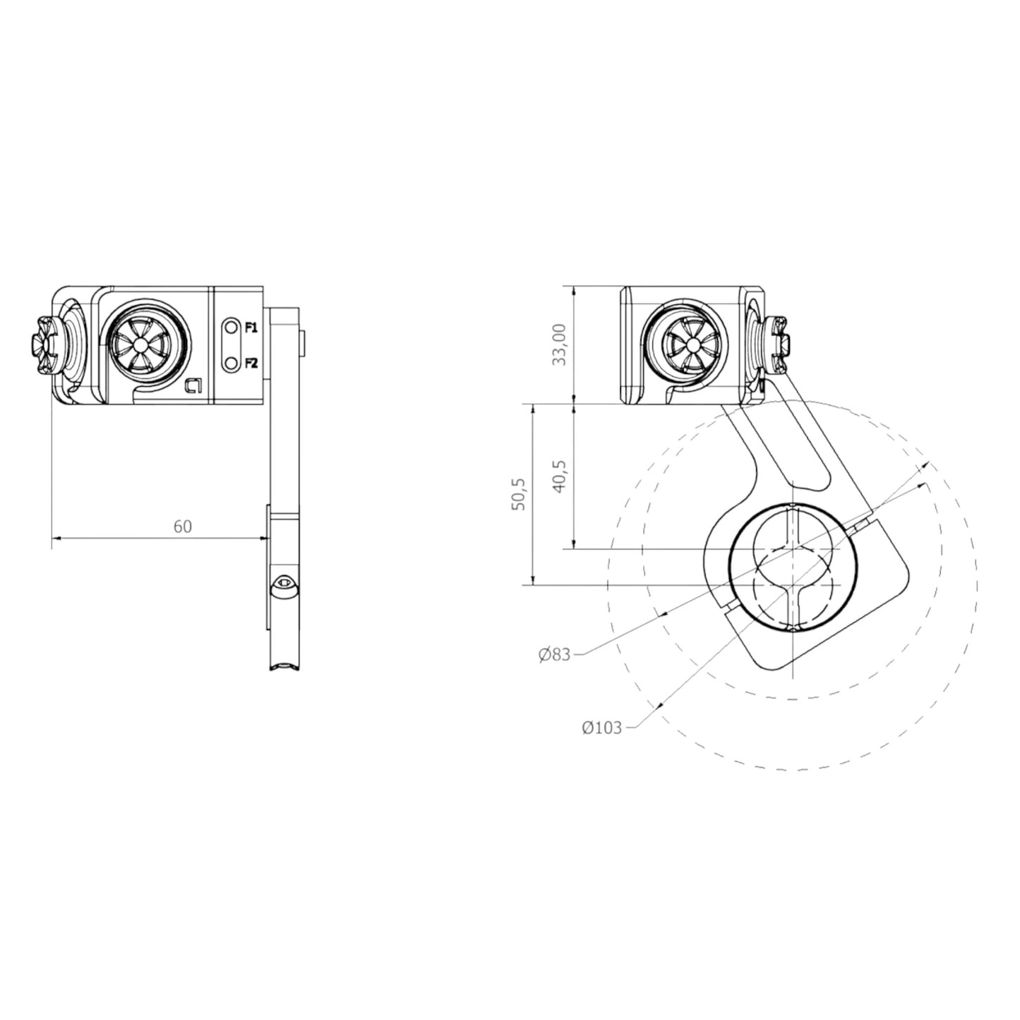 SilverFox C1 Navigation Handlebar Controller