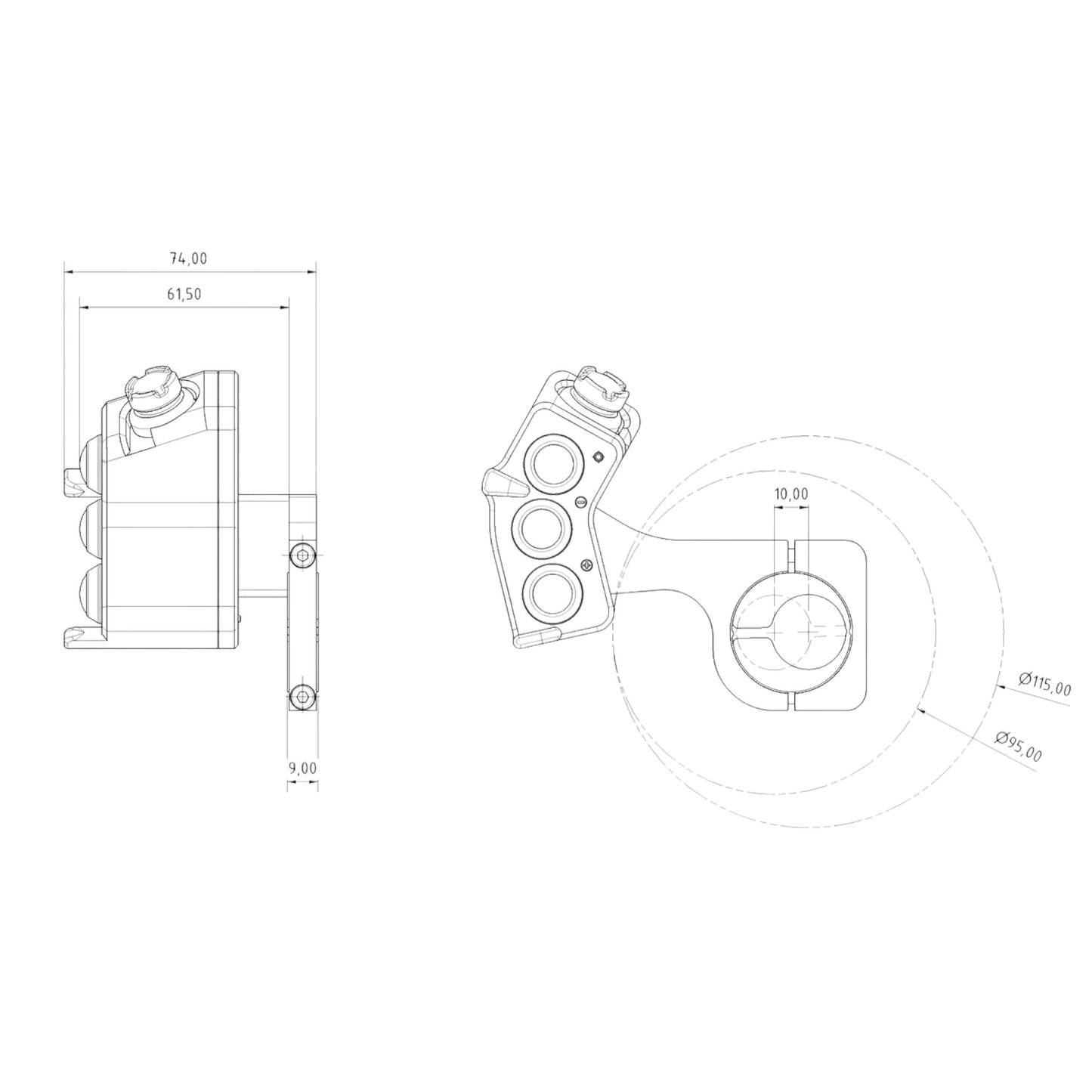 SilverFox H1+ Navigation Handlebar Controller