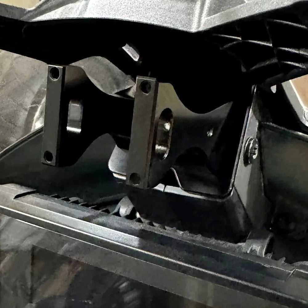 Moto Explorer black CNC-machined aluminum AMPS navigation mount for KTM adventure motorcycles