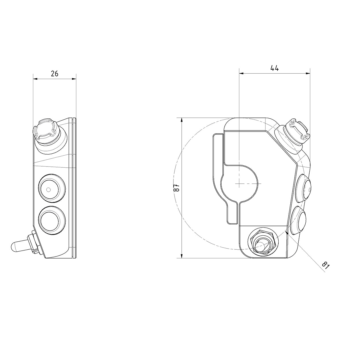 DMD Remote 1 Handlebar Controller