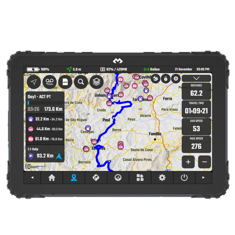 NEW DMD-T880X Navigation Device (8") - with Heavy Duty Off Road Holder
