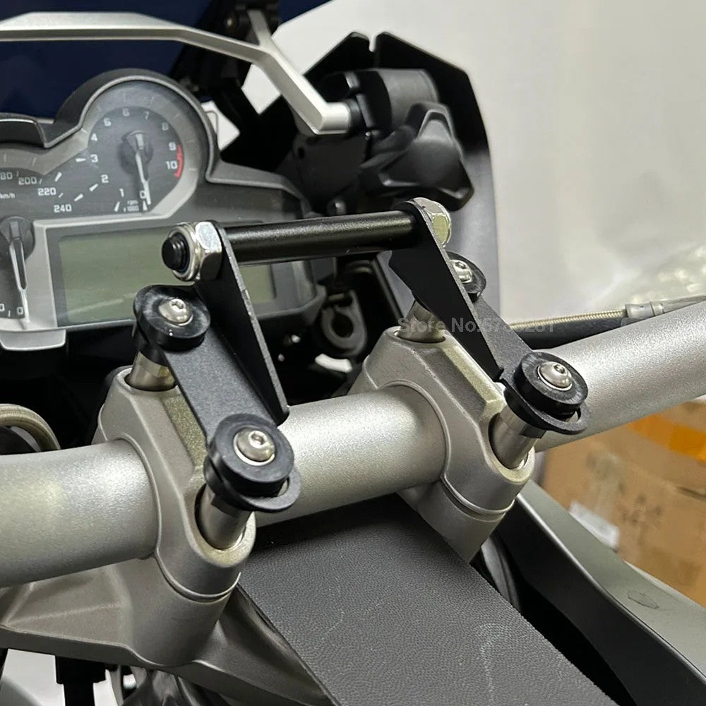 BMW R1200GS R1250GS R1300GS RideTrak Handlebar Clamp 12mm Nav Bar Mount