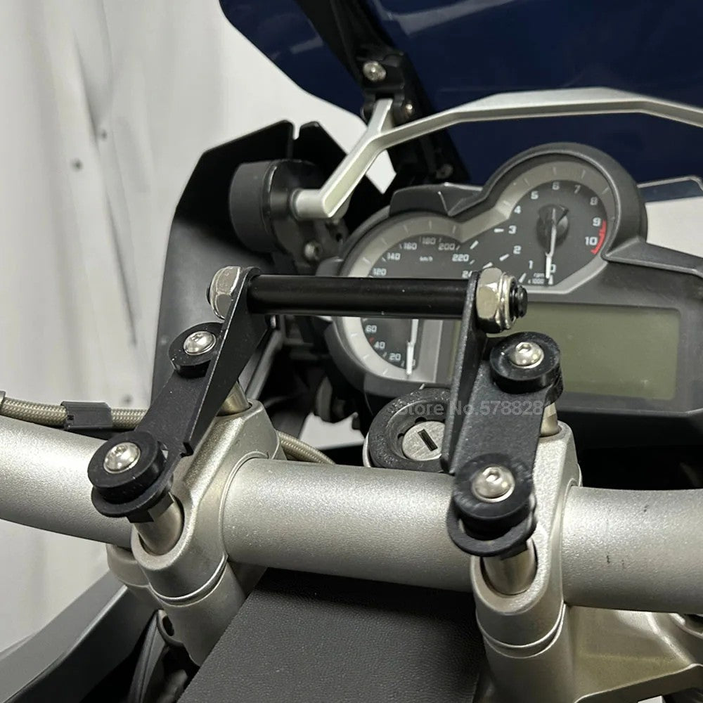BMW R1200GS R1250GS R1300GS RideTrak Handlebar Clamp 12mm Nav Bar Mount