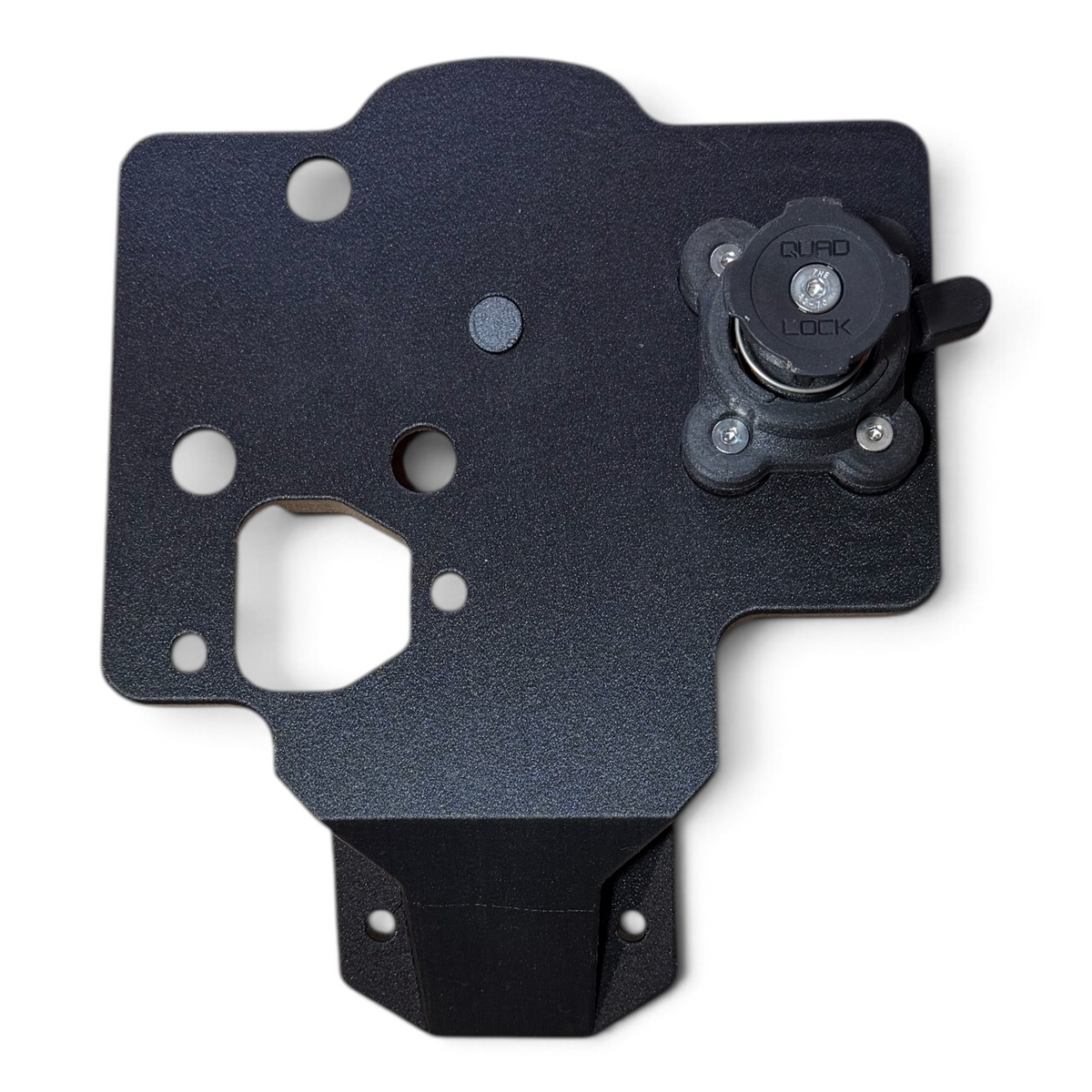 Moto Explorer carbon fibre nylon Quad Lock dash mounting plate for 2025 Yamaha Tenere 700 motorcycles.