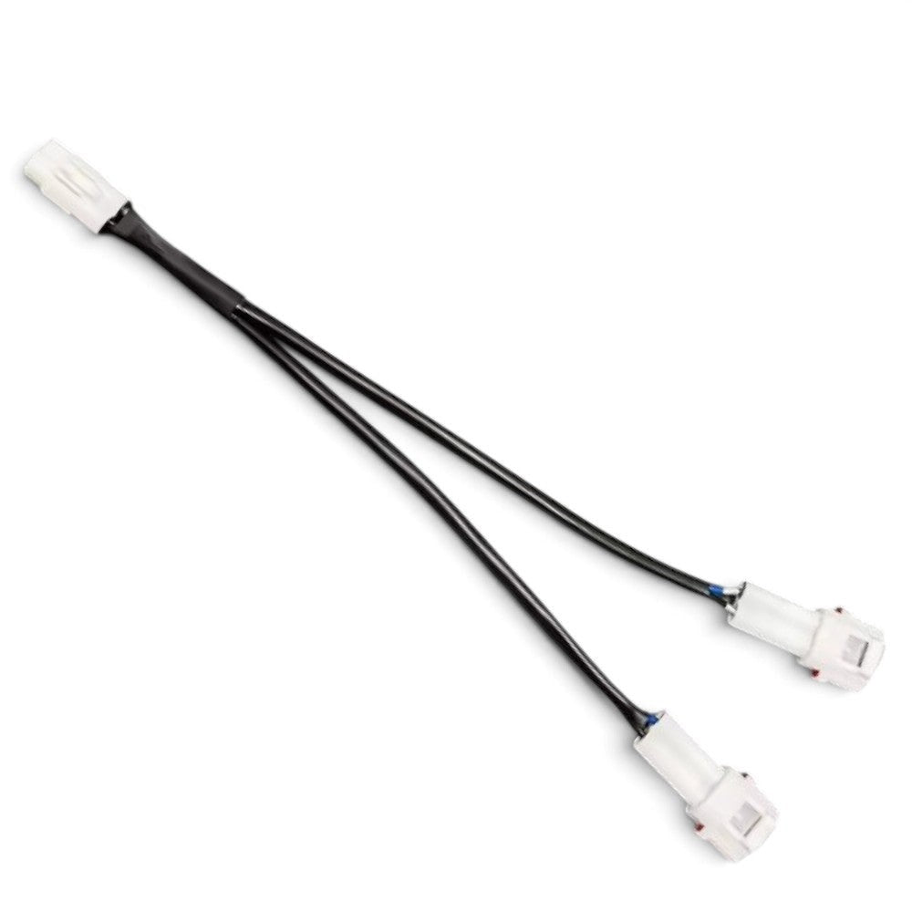 Moto Explorer RideTrak Y-splitter cable for Royal Enfield Himalayan 450 with OE style watertight connectors