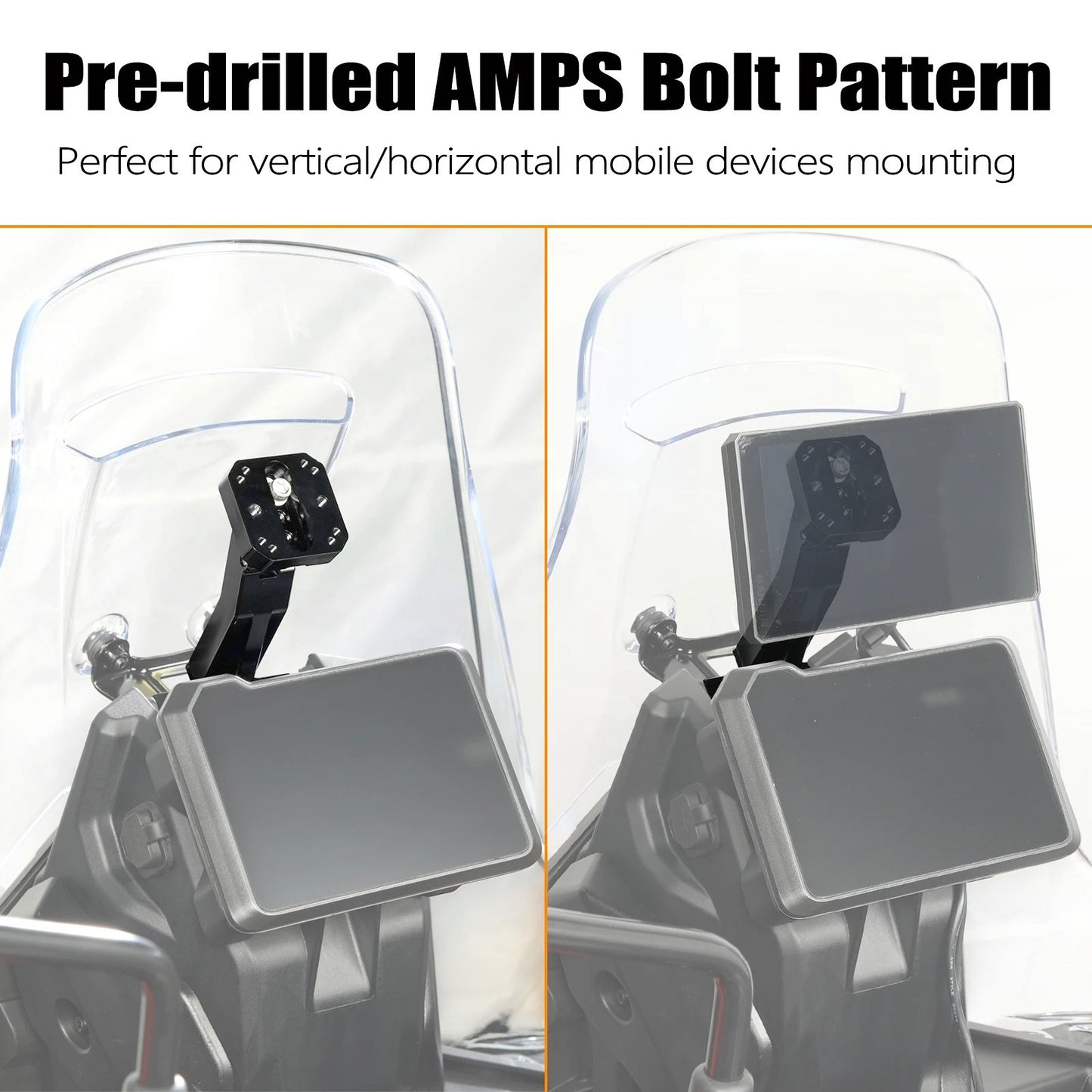 Moto Explorer RideTrak AMPS Navigation Mount for KTM 390 Adventure R 2025+, adjustable aluminum mount