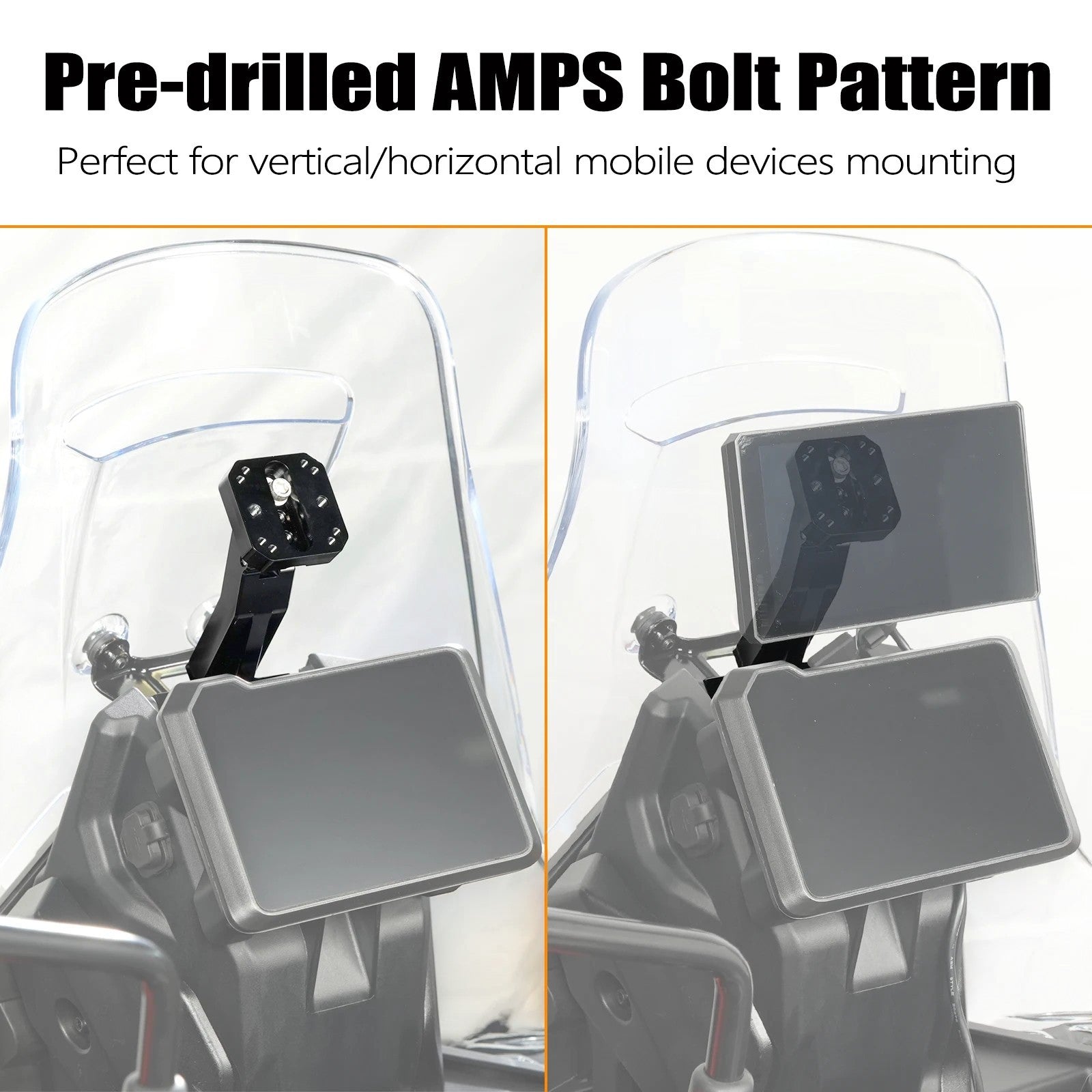 Moto Explorer RideTrak AMPS Navigation Mount for KTM 390 Adventure R 2025+, adjustable aluminum mount