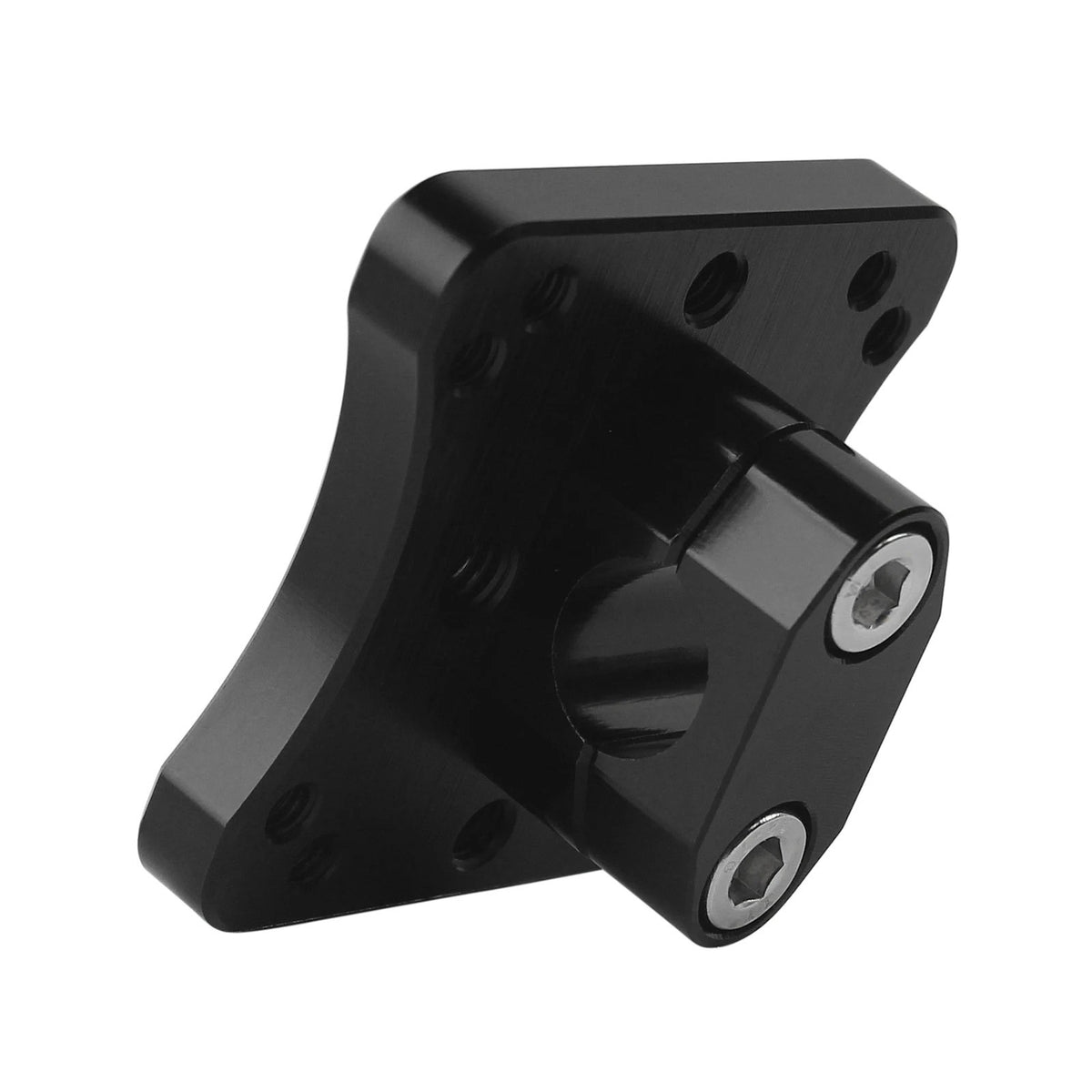 Moto Explorer RideTrak black anodized aluminum 12mm navigation bar mount with adjustable AMPS hole pattern