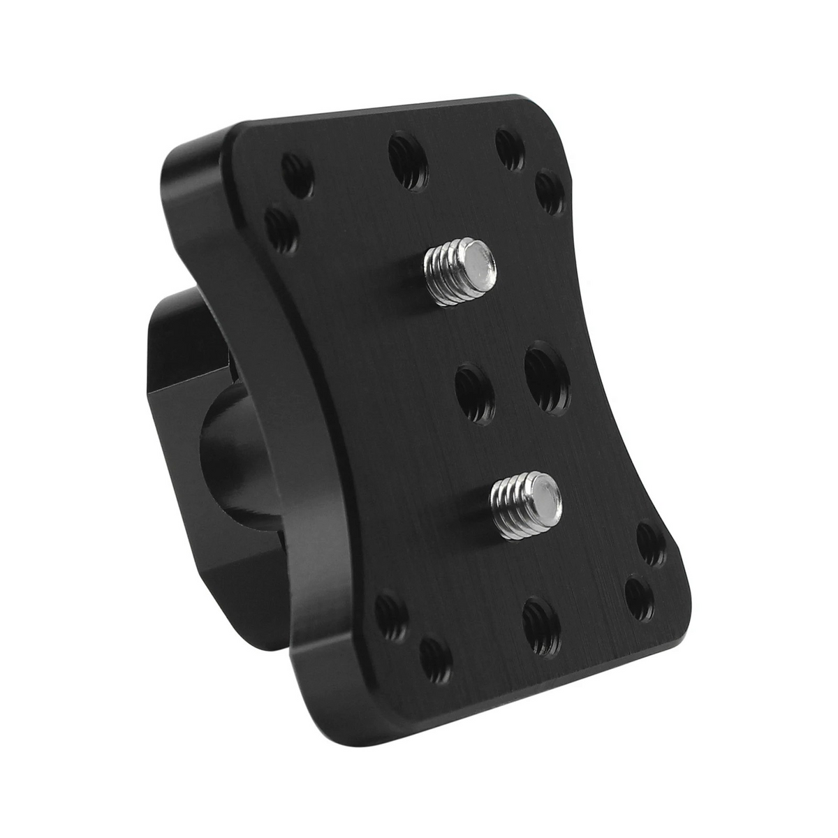 Moto Explorer RideTrak black anodised aluminium 12mm bar mount with dual AMPS hole pattern for GPS navigation devices