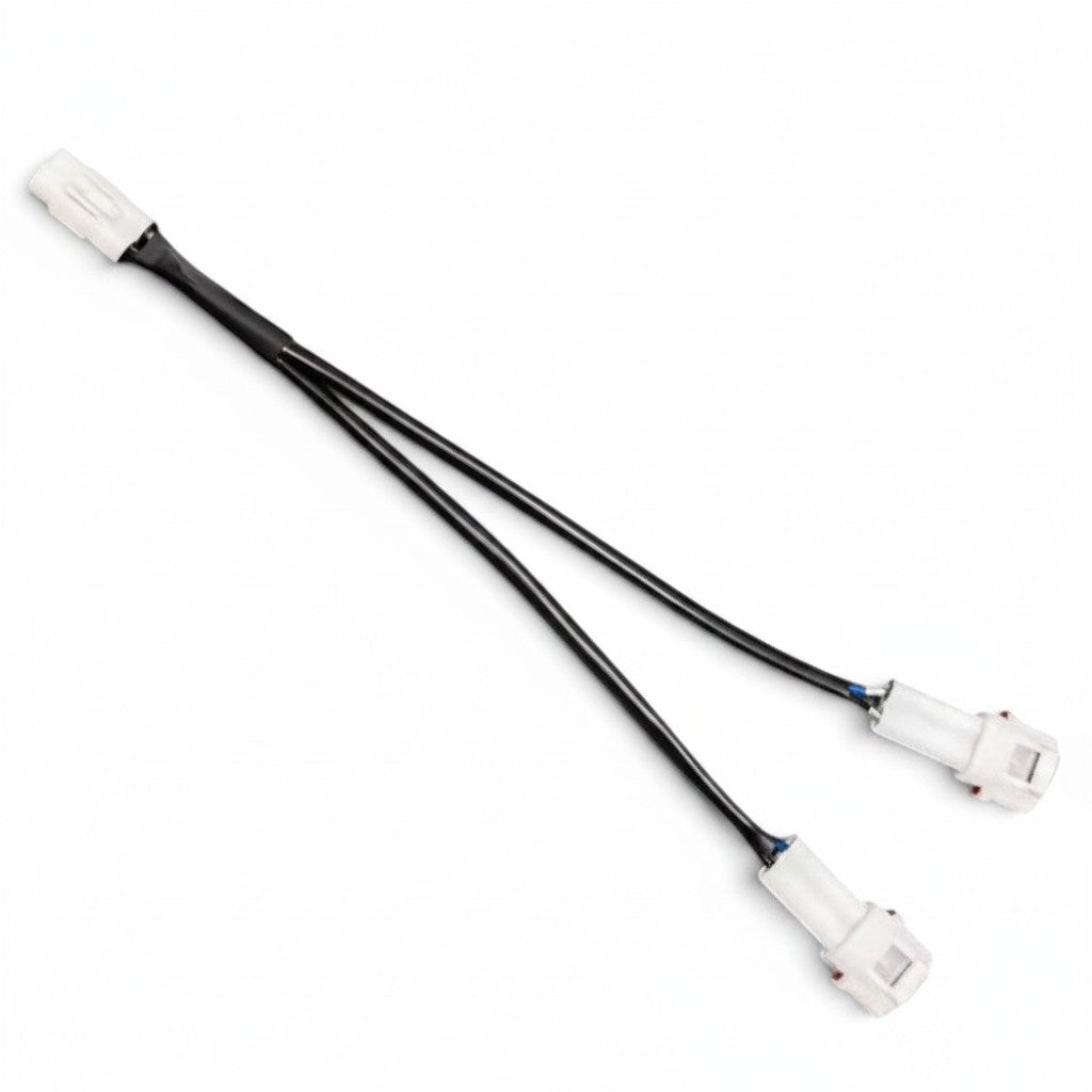 Moto Explorer RideTrak Y-splitter cable for Royal Enfield Himalayan 450 with OE style watertight connectors