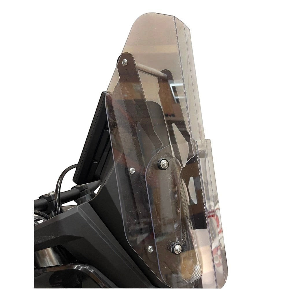 Moto Explorer navigation bar mount for Rieju Aventura Rally 307, black powder-coated aluminum 12mm bar.