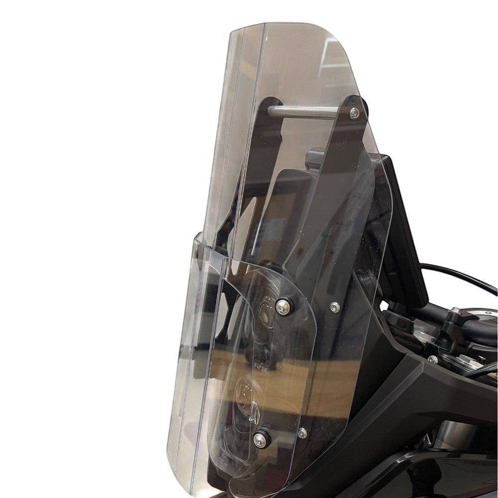 Moto Explorer navigation bar mount for Rieju Aventura Rally 307, black powder-coated aluminium 12mm bar.