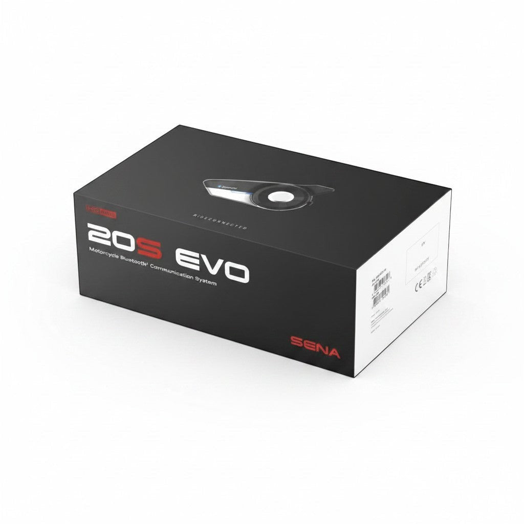 Moto Explorer Sena 20S EVO Motorcycle Bluetooth Communication System box with HD speakers