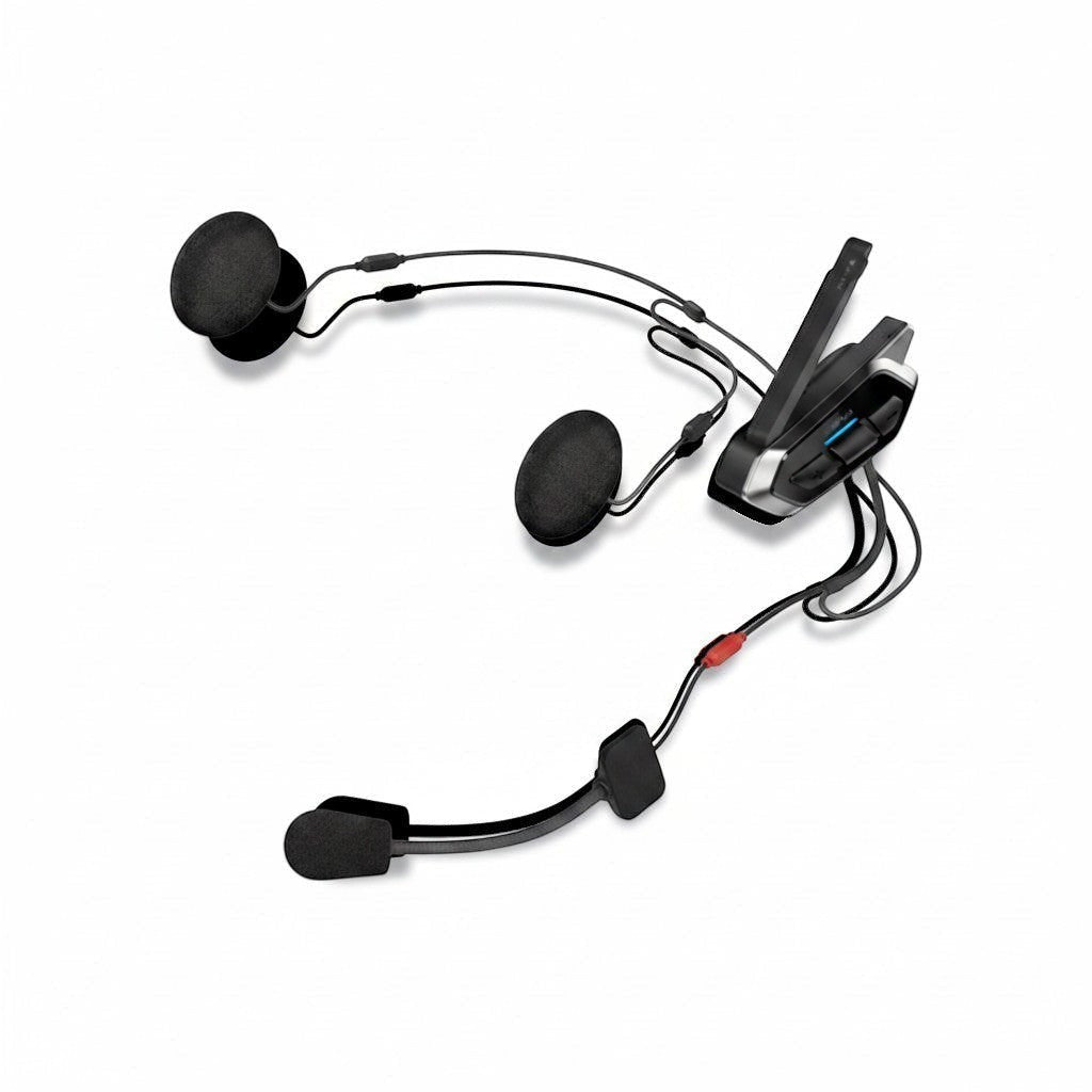 Moto Explorer Sena 50R motorcycle communication system with Harman Kardon speakers and microphone, black