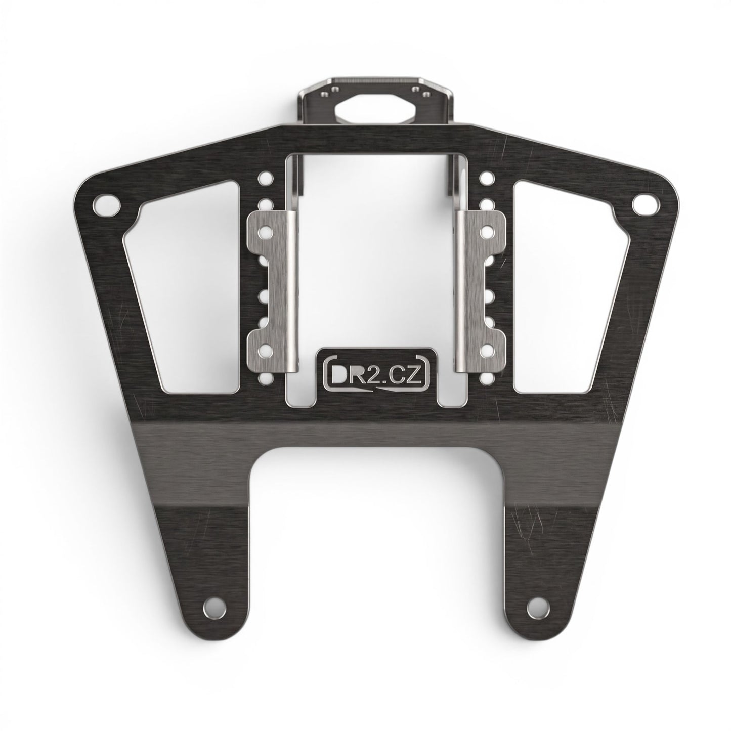 Moto Explorer RideTrak DR2 navigation mount for Triumph Tiger 900 (2024+). Silver stainless steel, adjustable platform, corrosion-resistant.