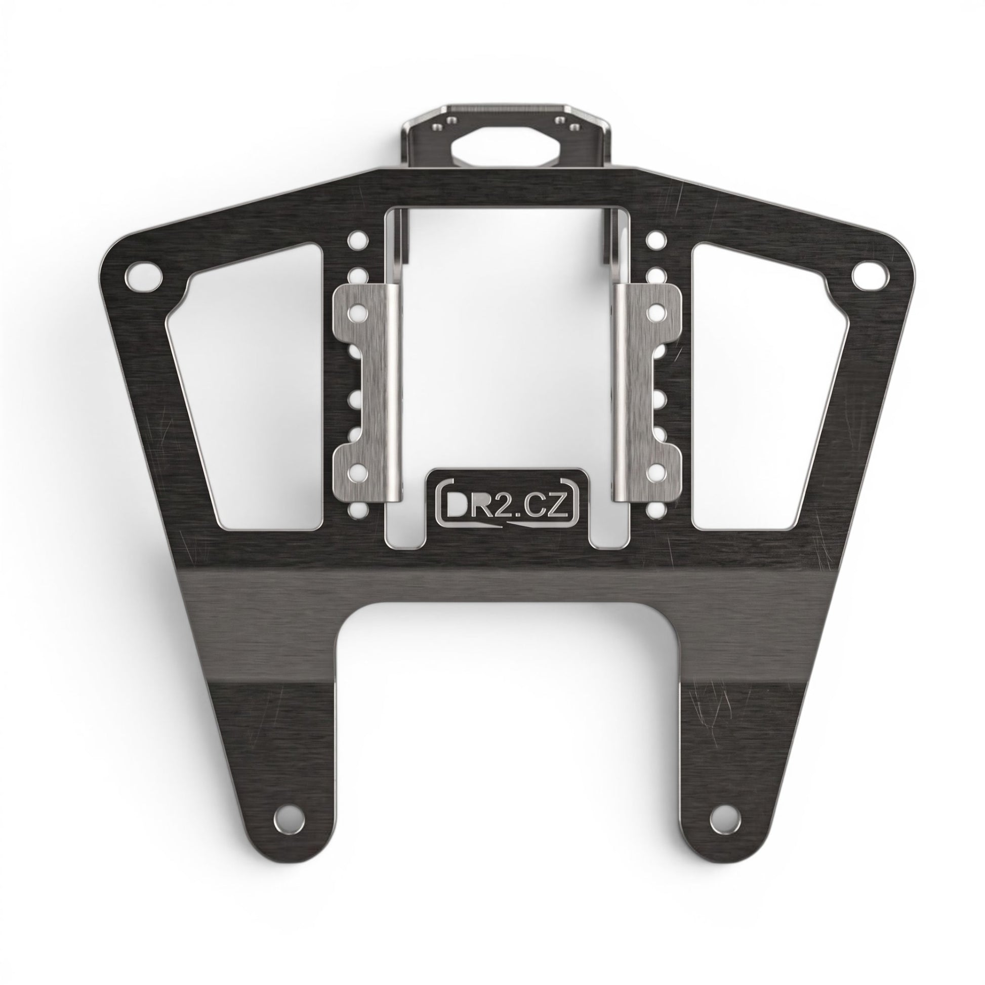 Moto Explorer RideTrak DR2 navigation mount for Triumph Tiger 900 (2024+). Silver stainless steel, adjustable platform, corrosion-resistant.
